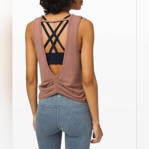 🍋 Lululemon Deep Stretch Tank *Nulu Spanish Oak 14.5" ptp